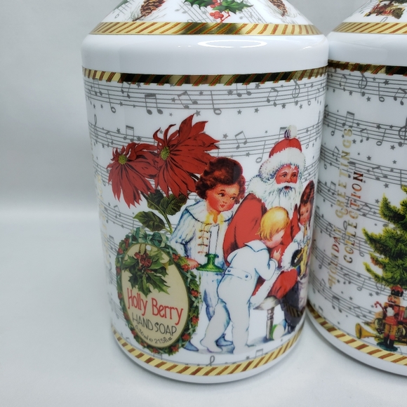 Home & Body Holiday Greetings Hand Soap Holy Berry Pine Forest Set of 2 - Picture 3 of 6